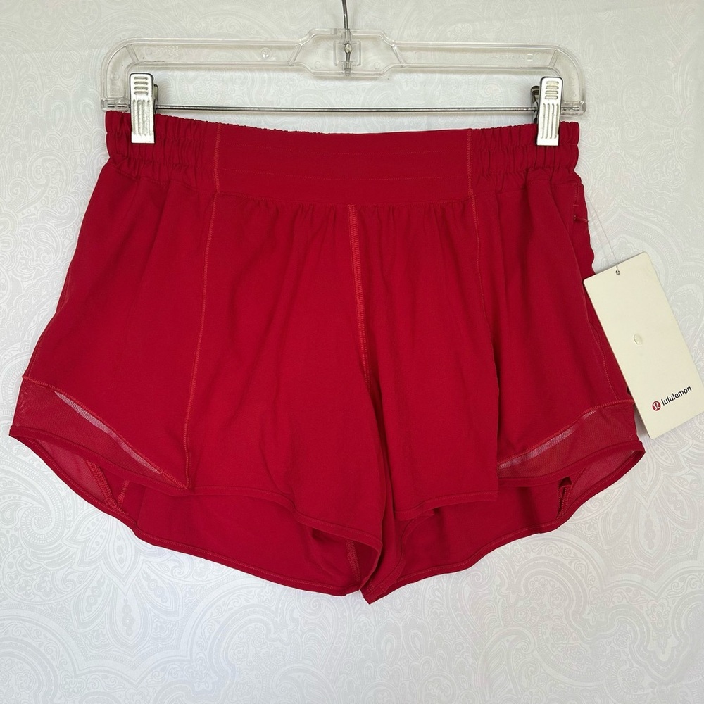 lululemon athletica Red Athletic Shorts LNWOT
